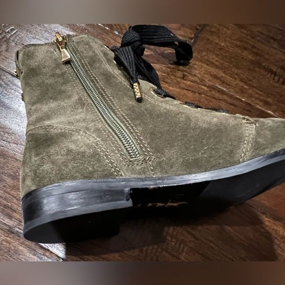 Kate Spade Raquel Suede Lace-Up Booties S : 6 Olive Green - Picture 5 of 16